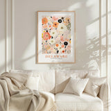 Delaware Flower Poster