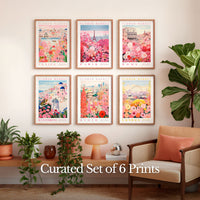 Flower Market Curated Set of 6 Prints