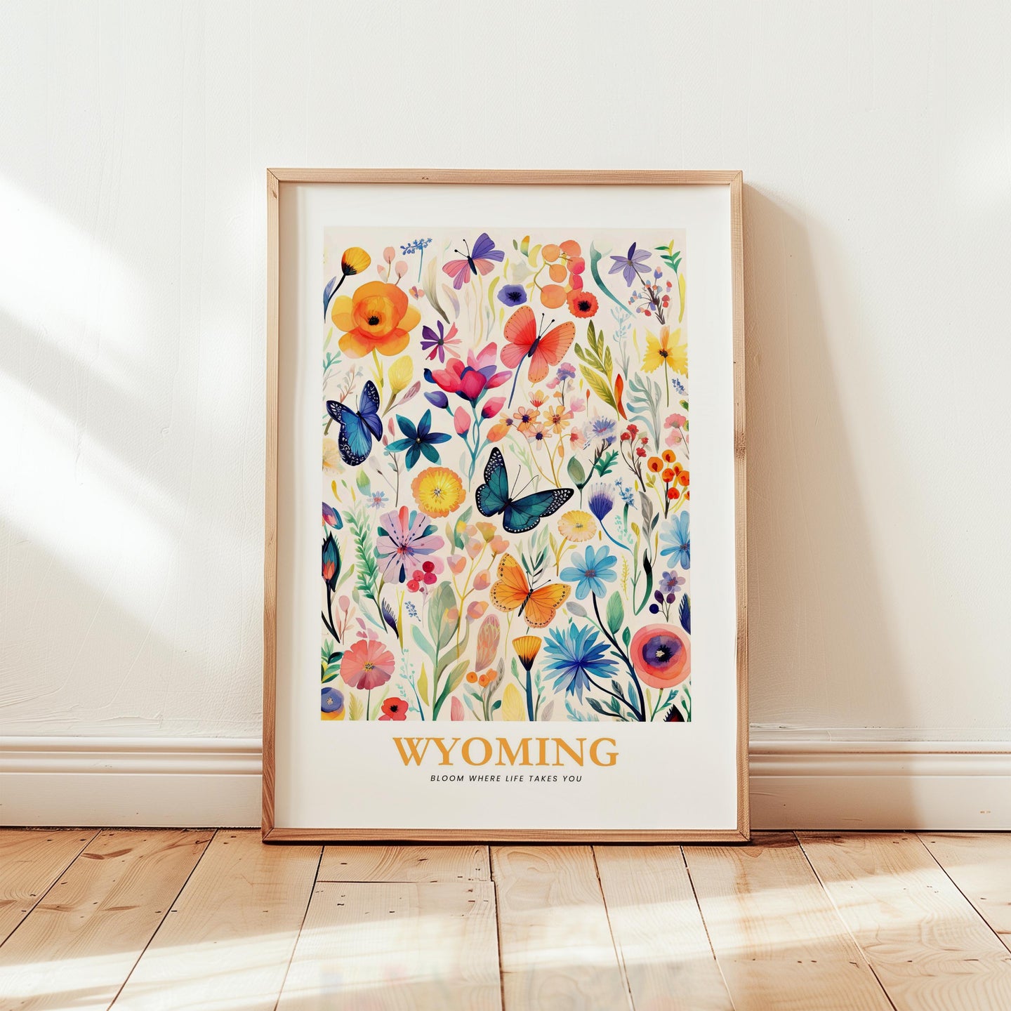 Wyoming Flower Poster