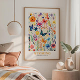 Wyoming Flower Poster