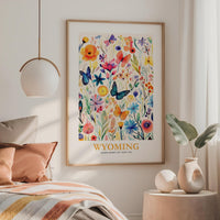 Wyoming Flower Poster