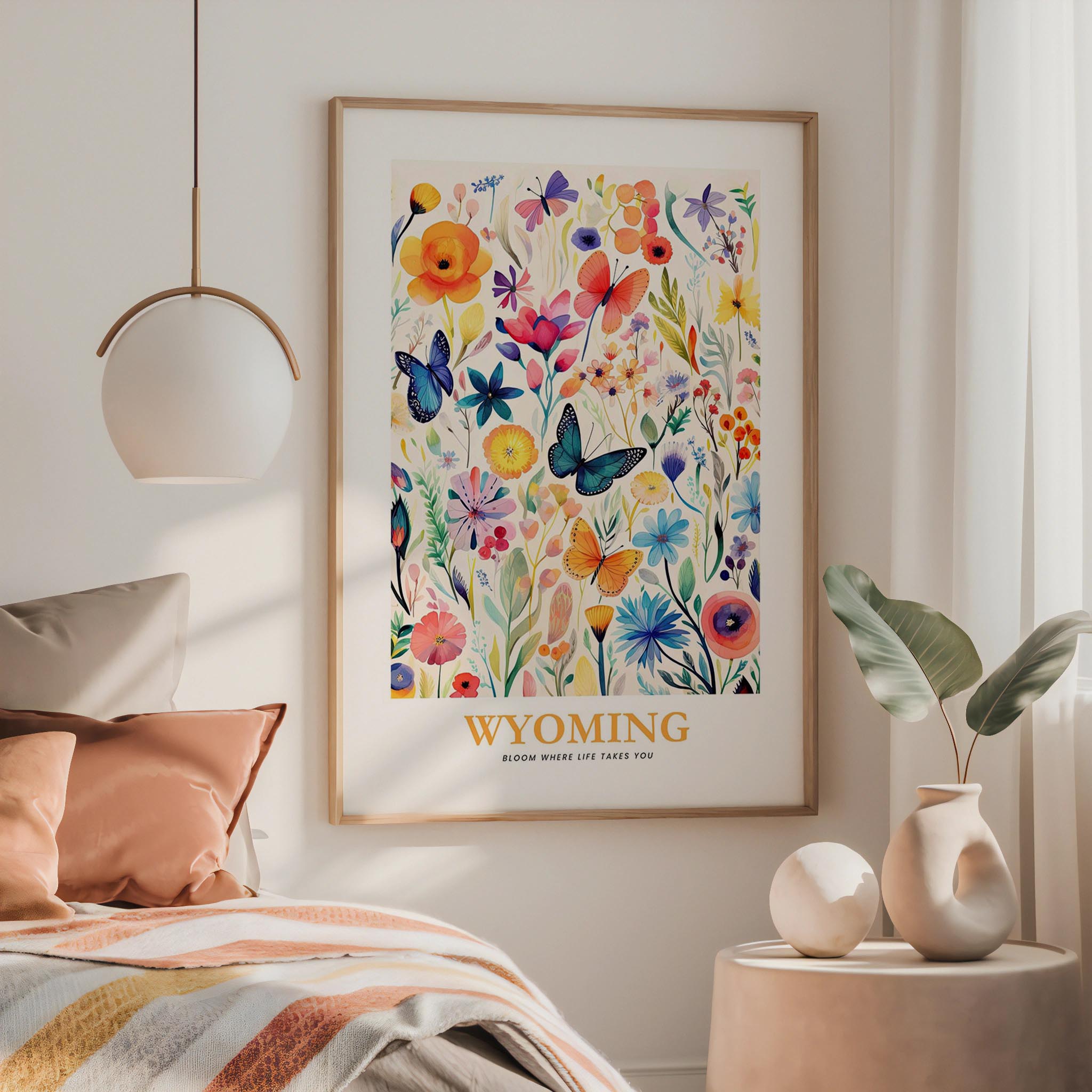Wyoming Flower Poster
