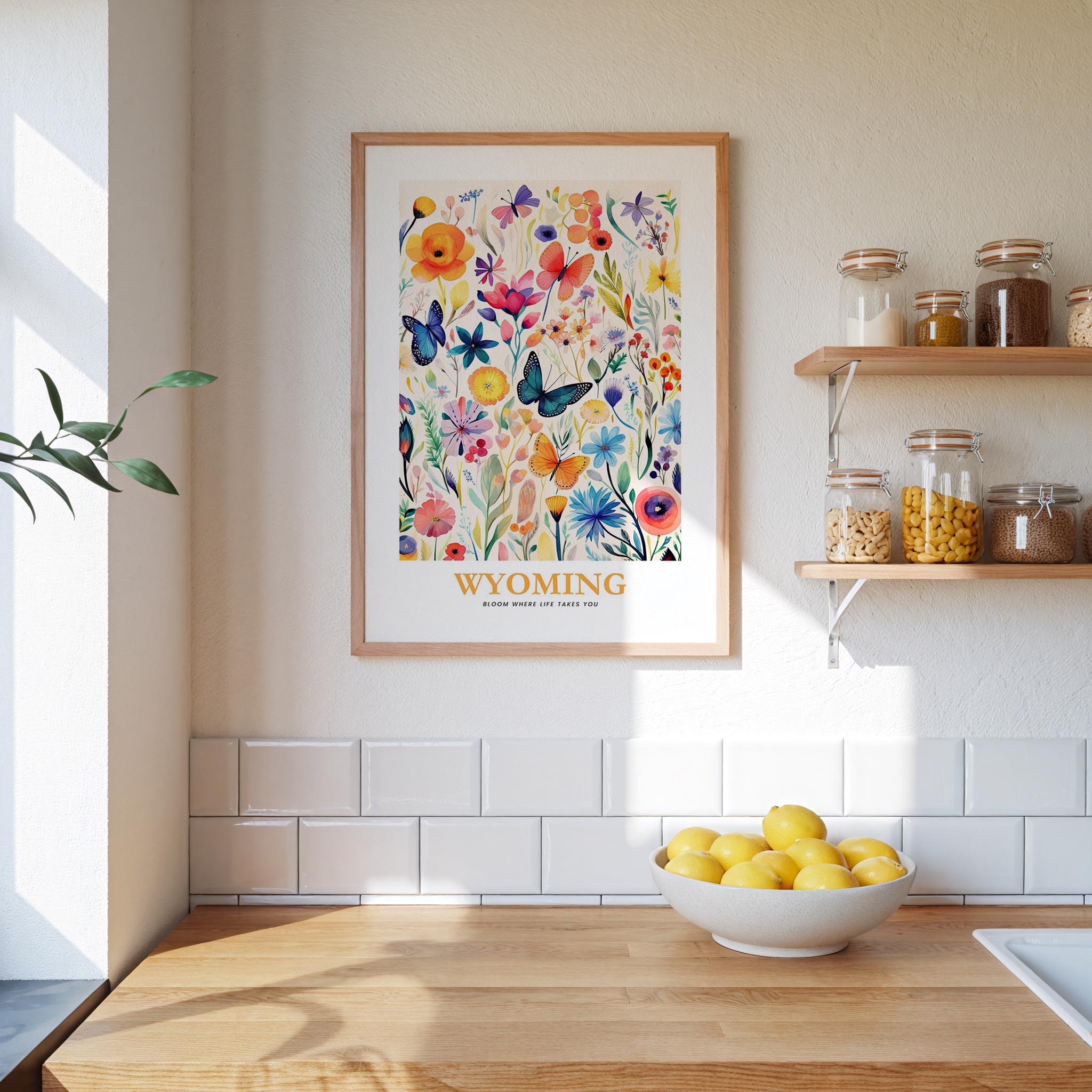 Wyoming Flower Poster