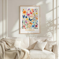 Wyoming Flower Poster