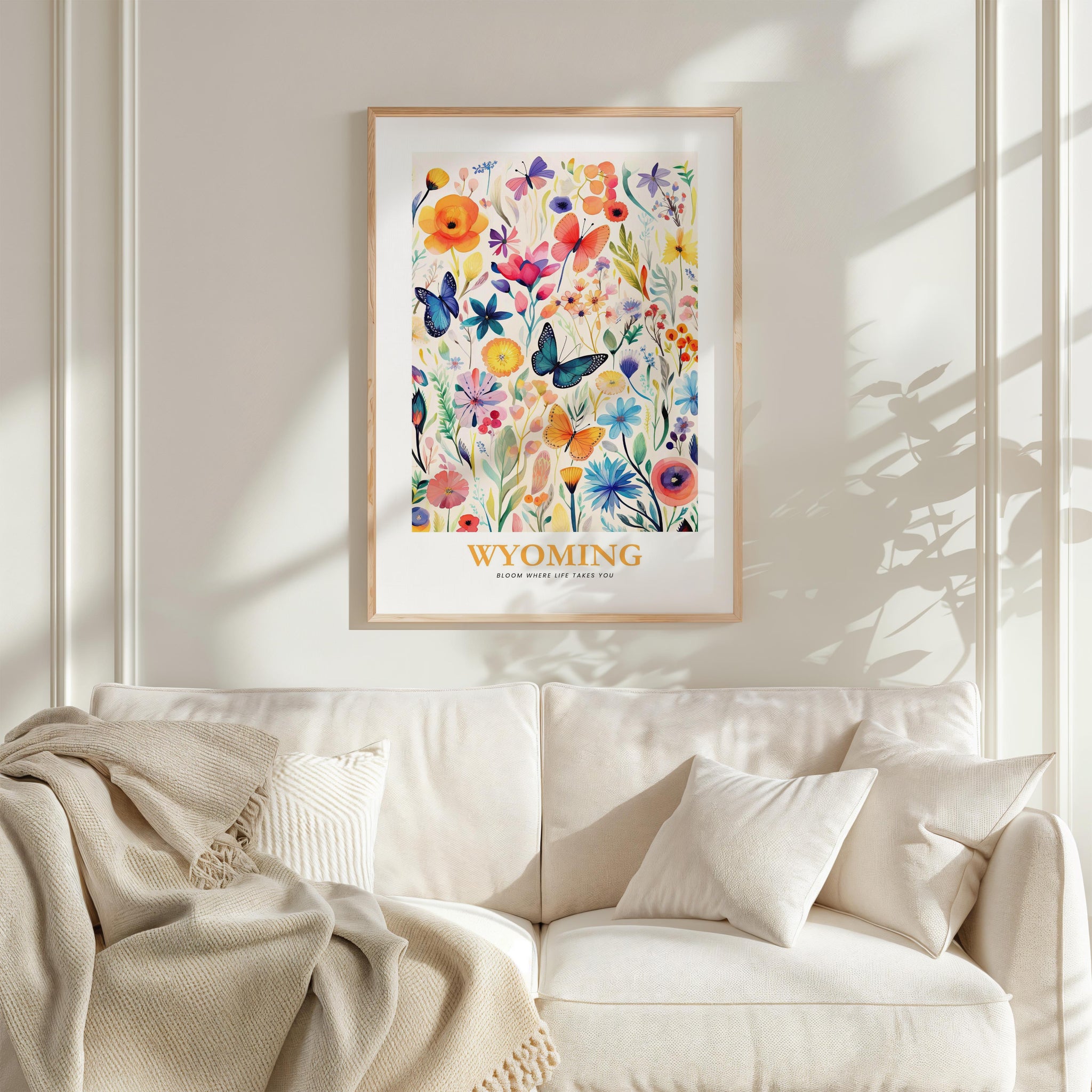 Wyoming Flower Poster
