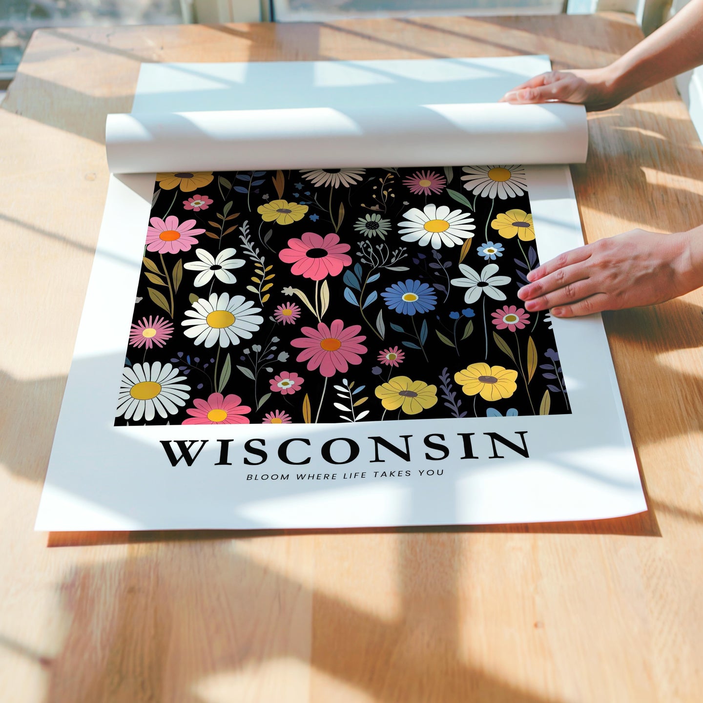 Wisconsin Flower Poster