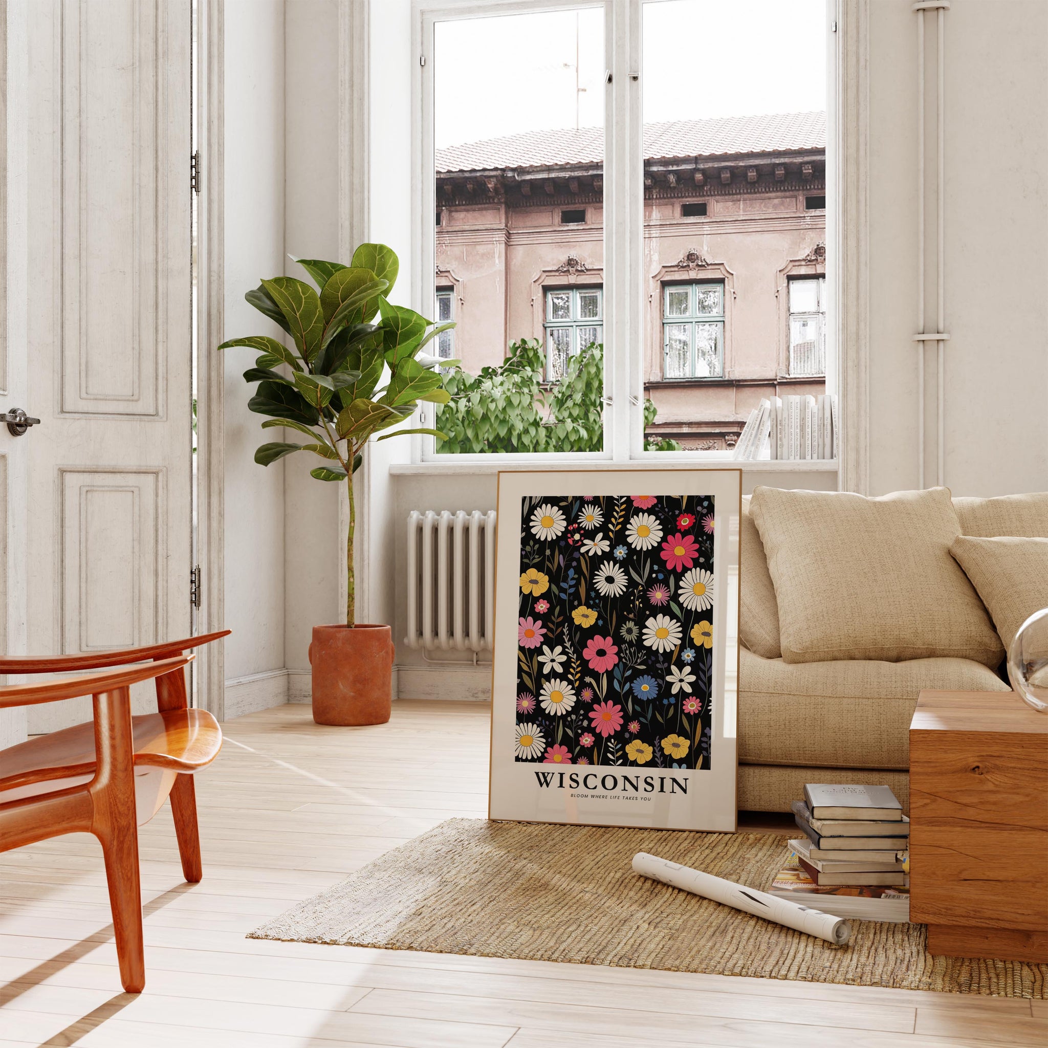 Wisconsin Flower Poster