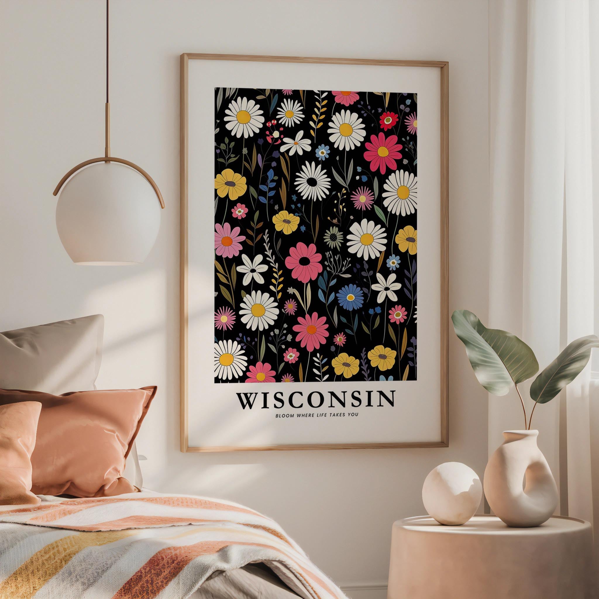 Wisconsin Flower Poster