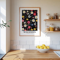 Wisconsin Flower Poster