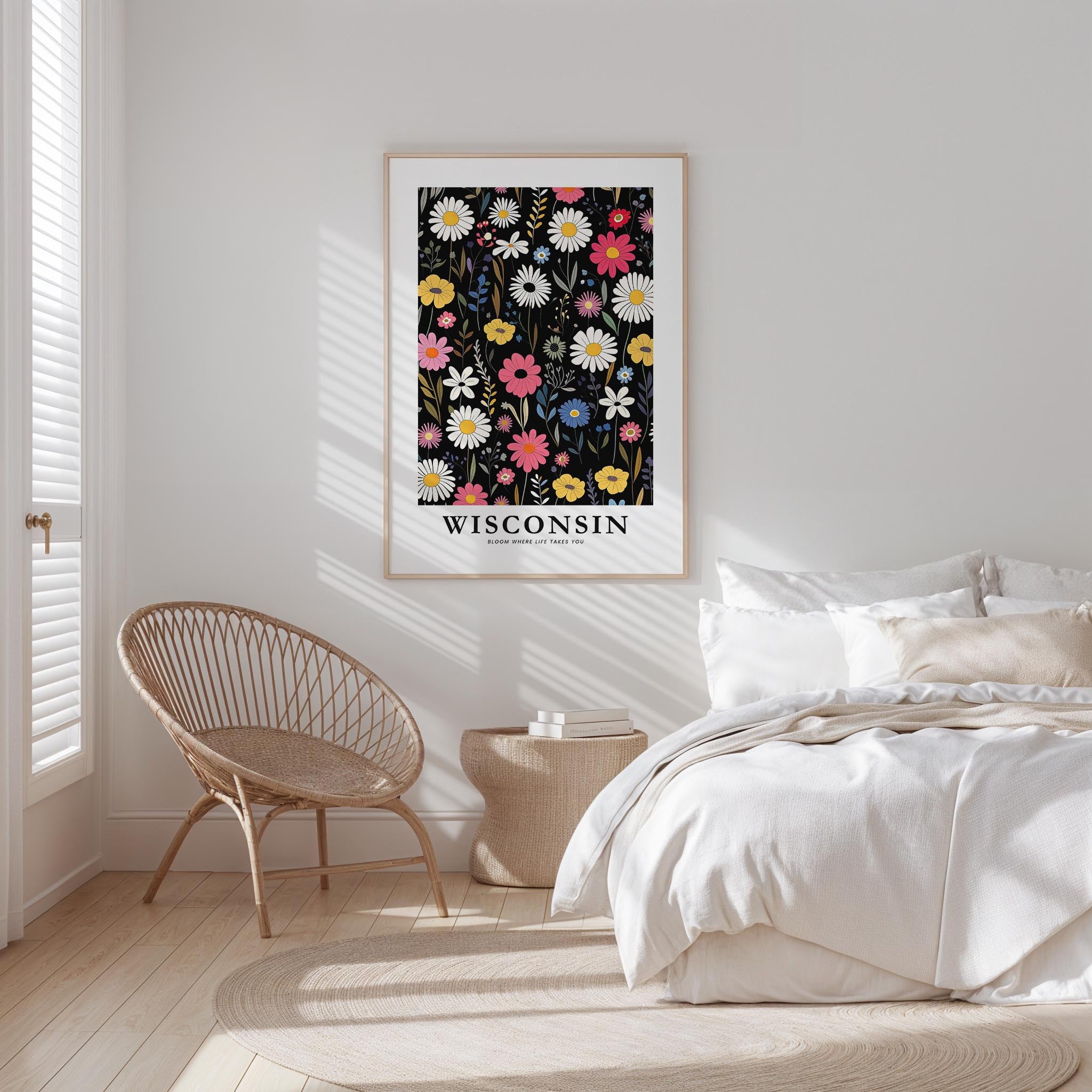 Wisconsin Flower Poster
