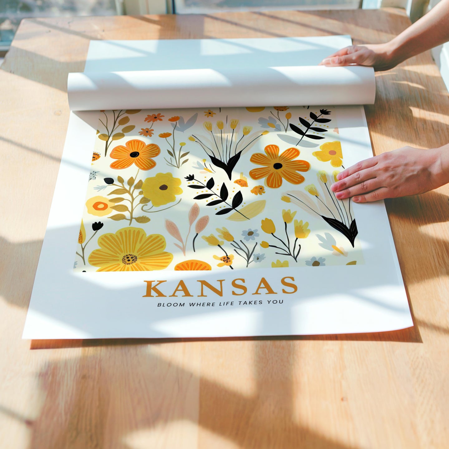 Kansas Flower Poster