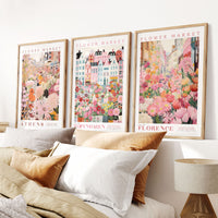 Flower Market Curated Set of 3 Prints