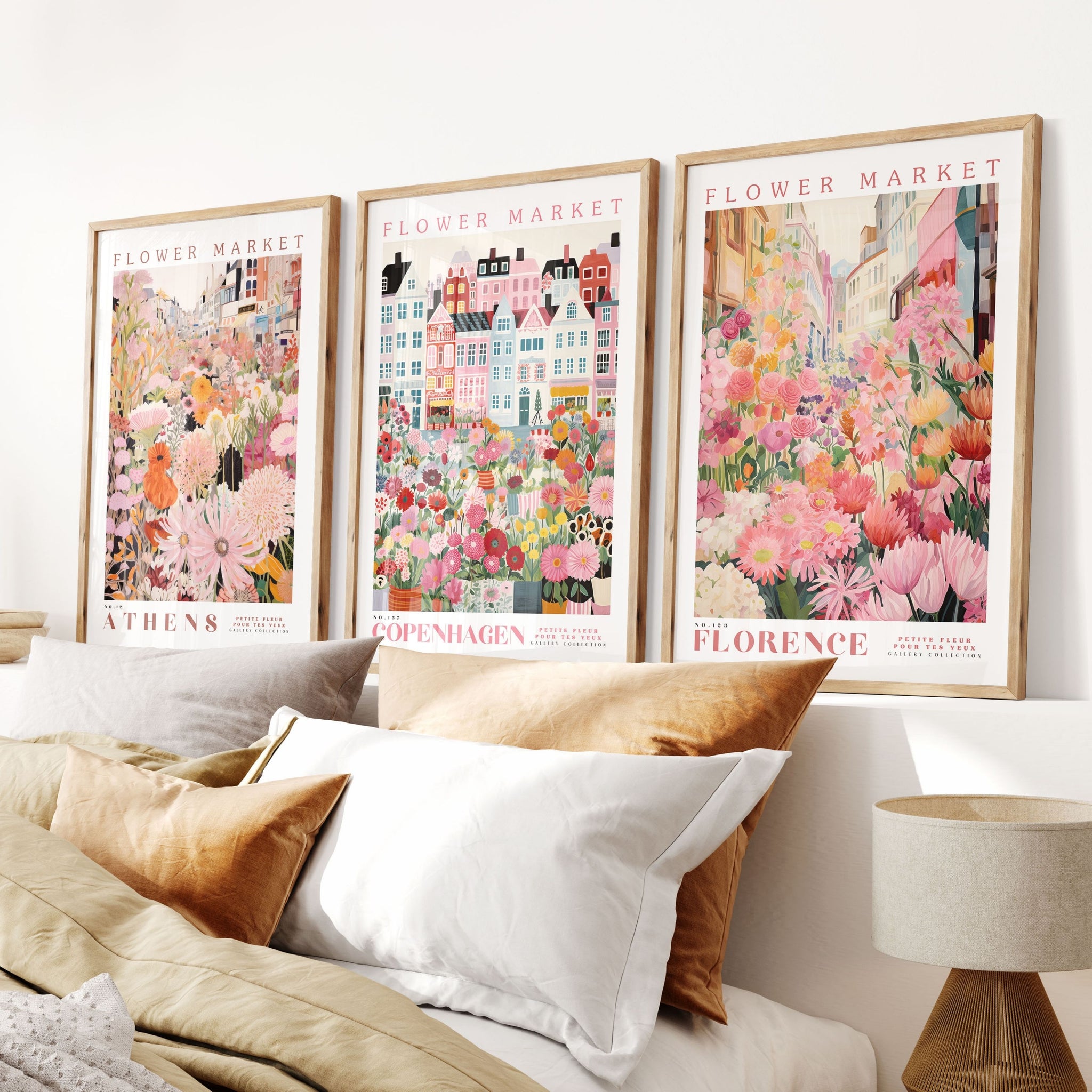 Flower Market Curated Set of 3 Prints