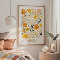Kansas Flower Poster