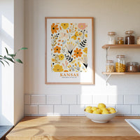 Kansas Flower Poster