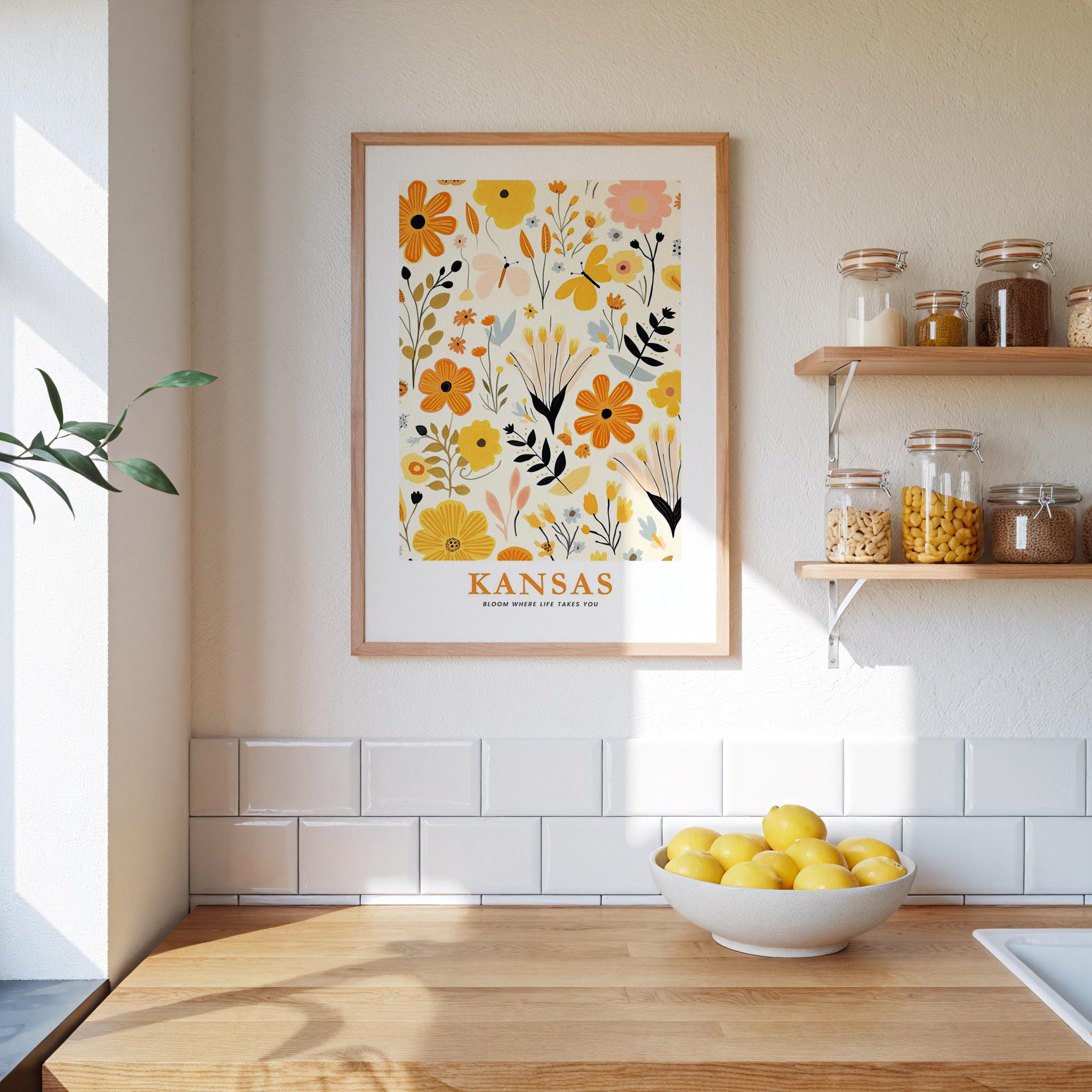 Kansas Flower Poster