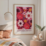 Connecticut Flower Poster