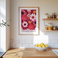 Connecticut Flower Poster