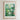 The image is a framed poster depicting a lush, green garden with various flowers and plants.