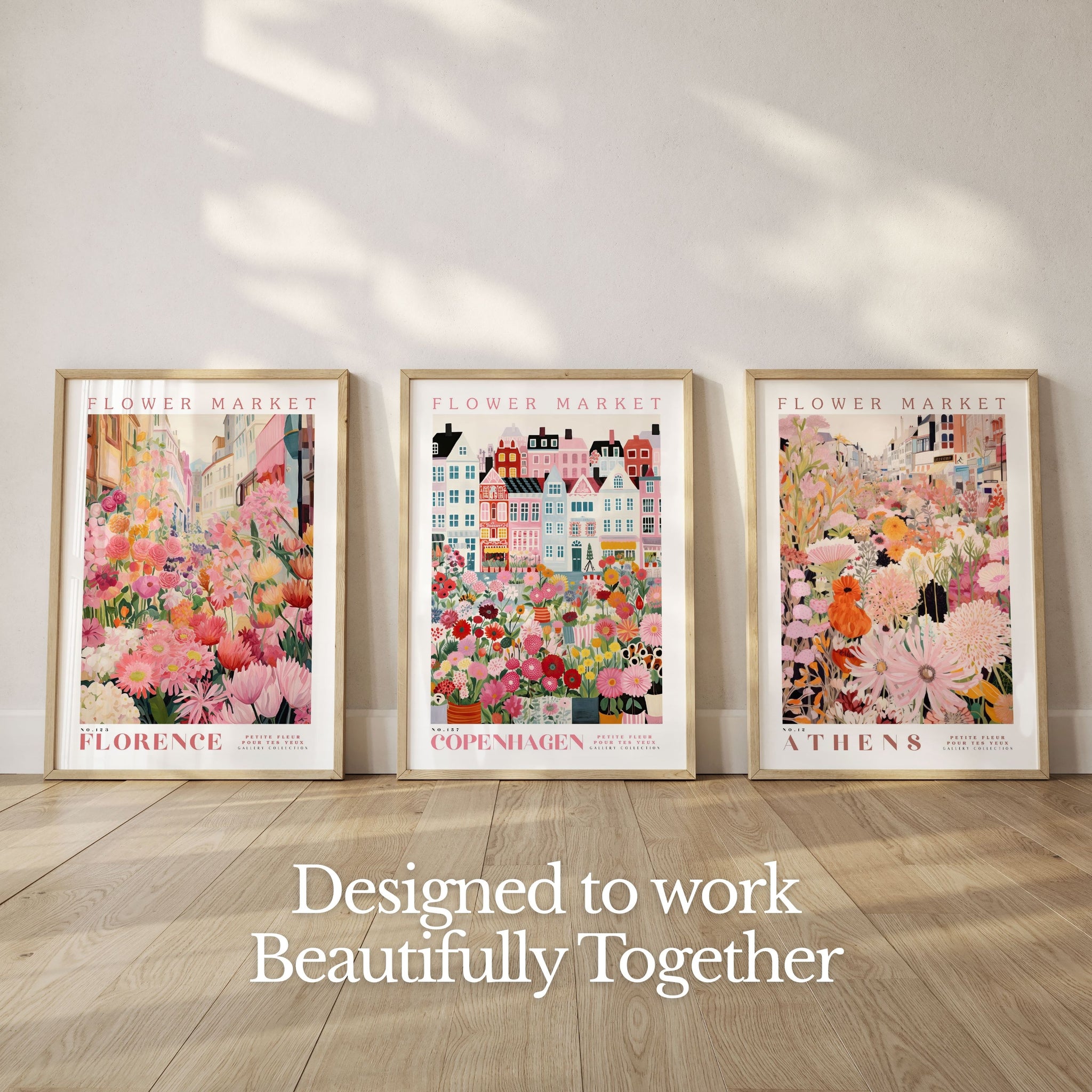 Flower Market Curated Set of 3 Prints