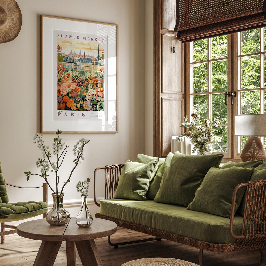 Paris Flower Poster