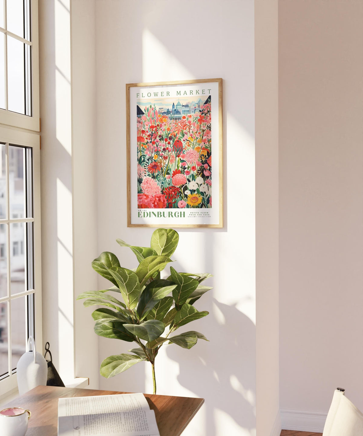 Edinburgh Flower Poster