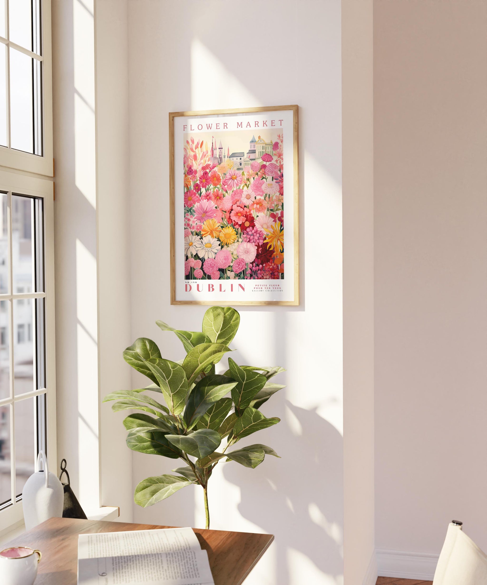 Dublin Flower Market plakat