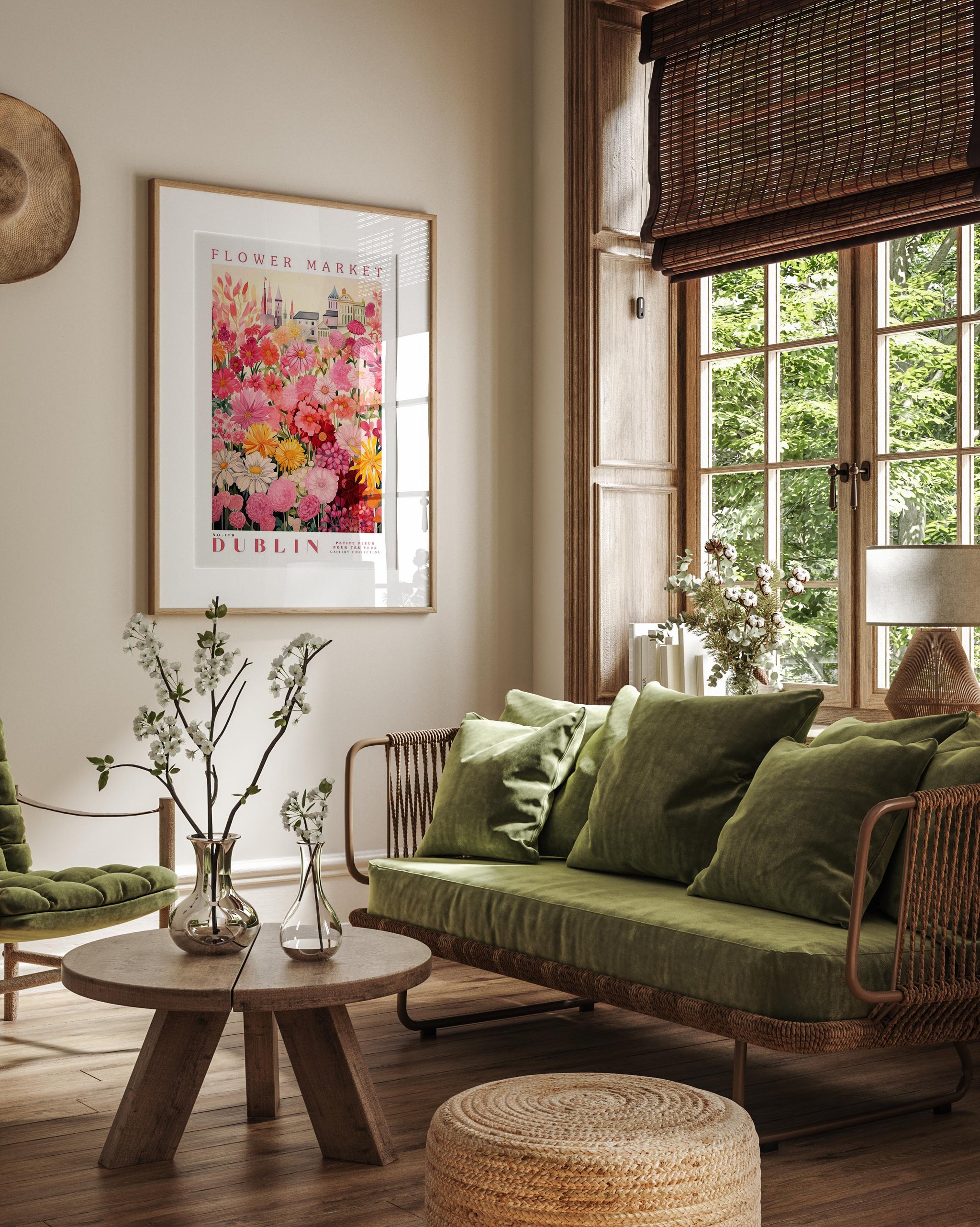 Dublin Flower Market plakat