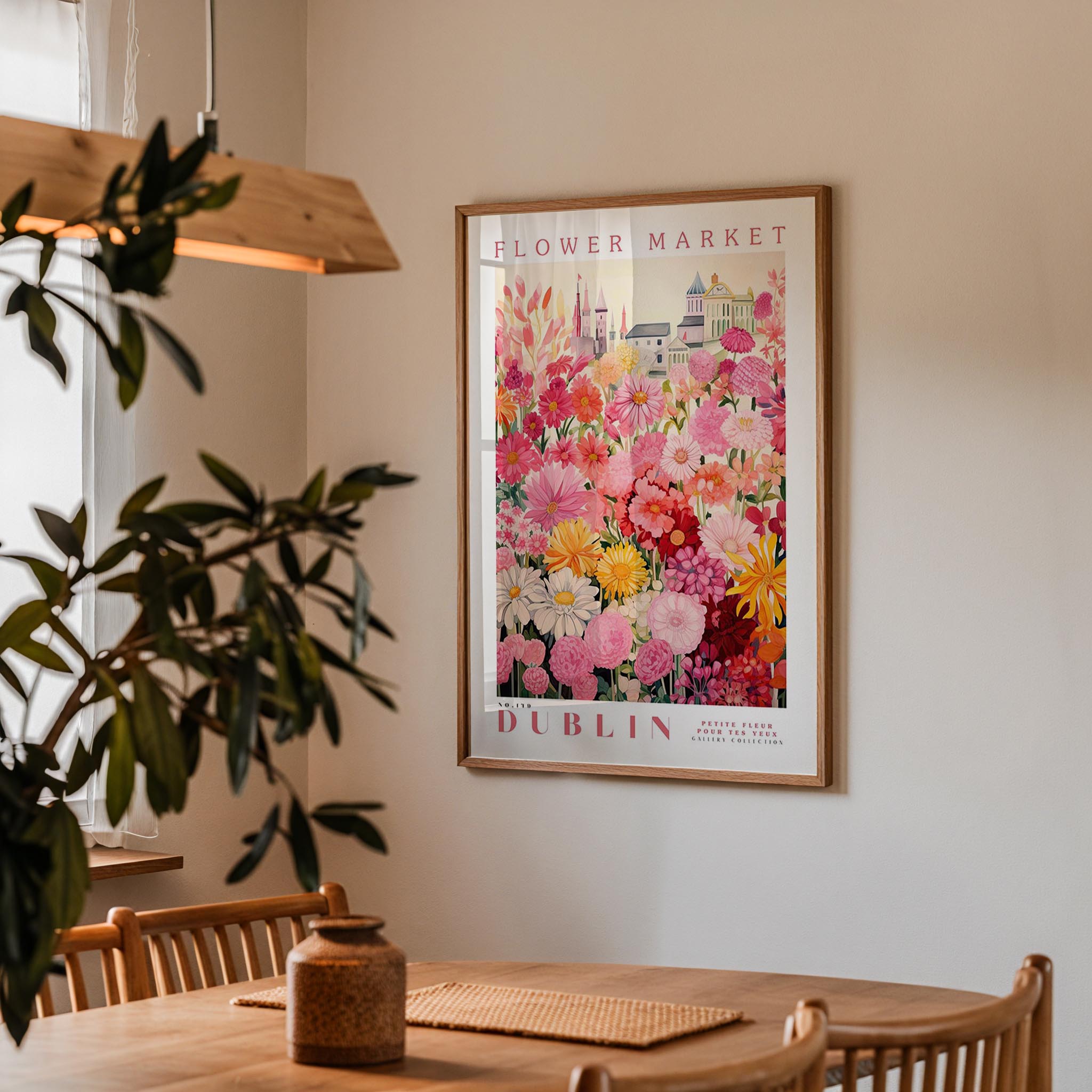 Dublin Flower Market plakat