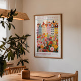 Amsterdam blomstermarked plakat