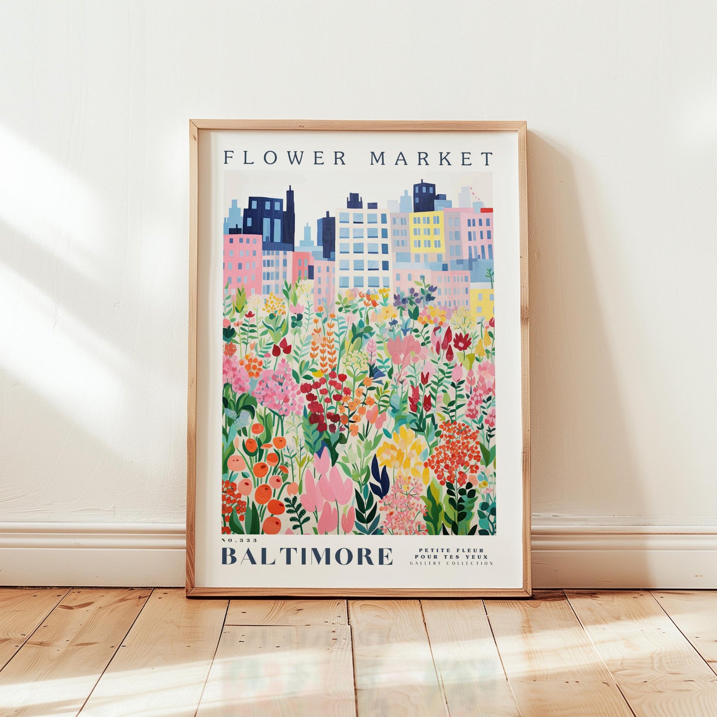 Baltimore Flower Market Poster