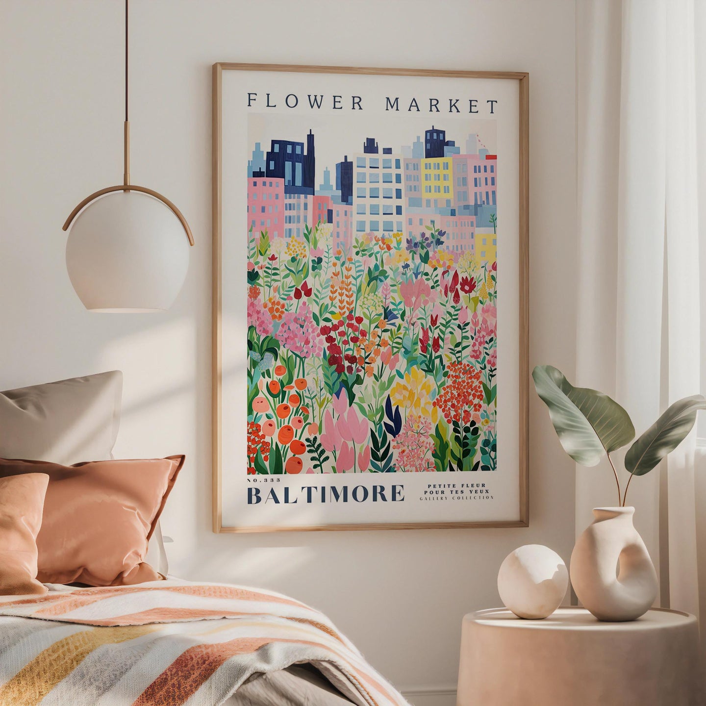Baltimore Flower Market Poster