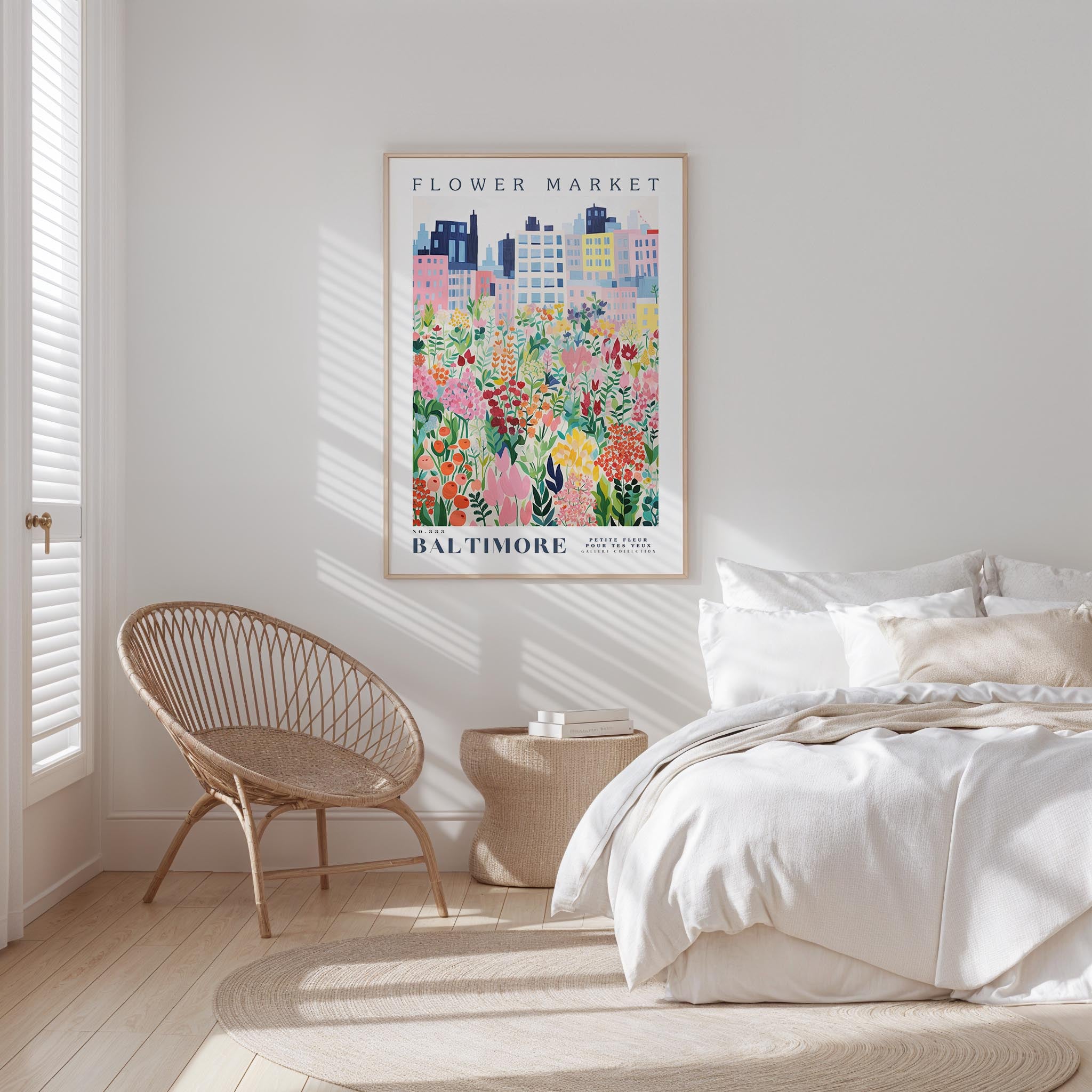 Baltimore Flower Market Poster