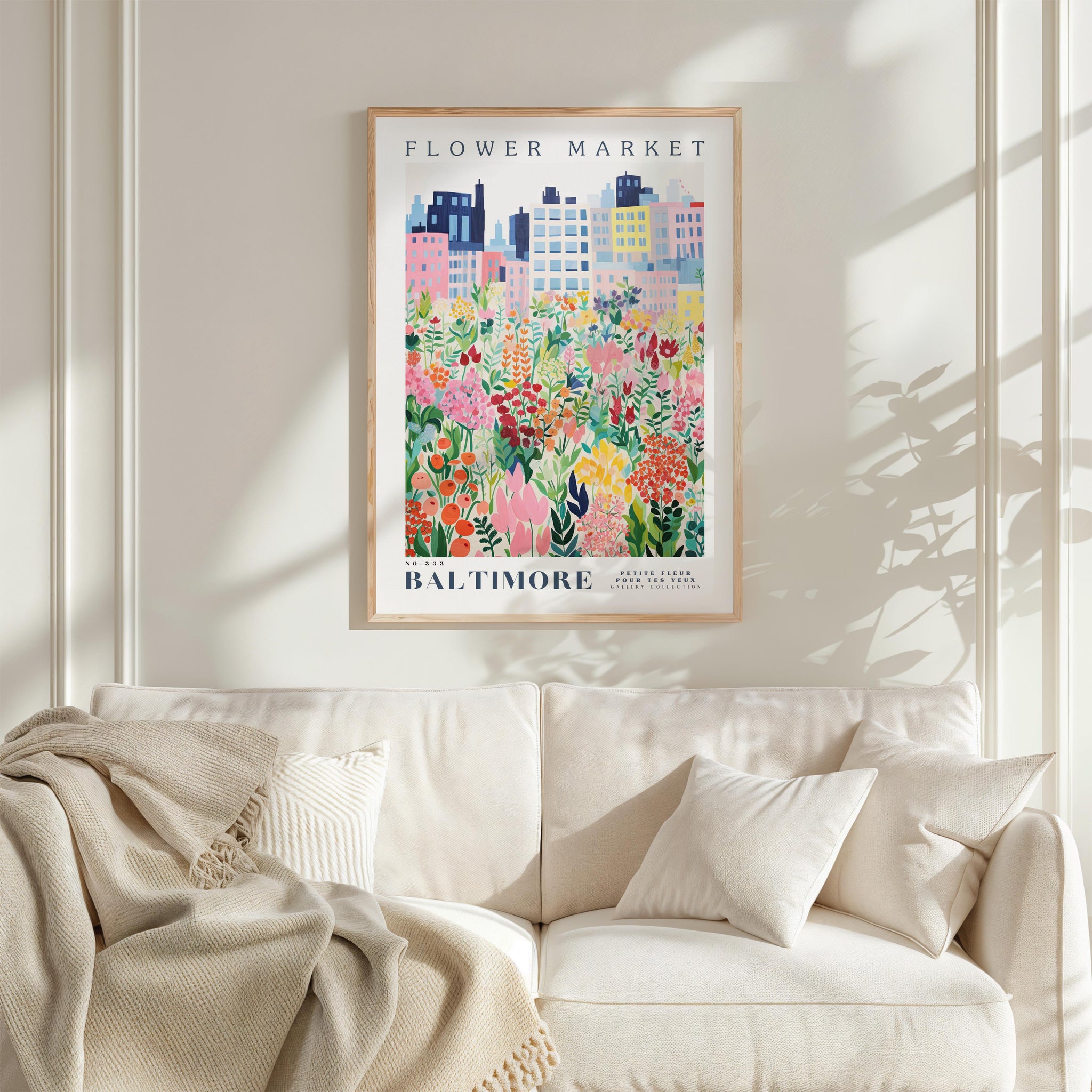 Baltimore Flower Market Poster