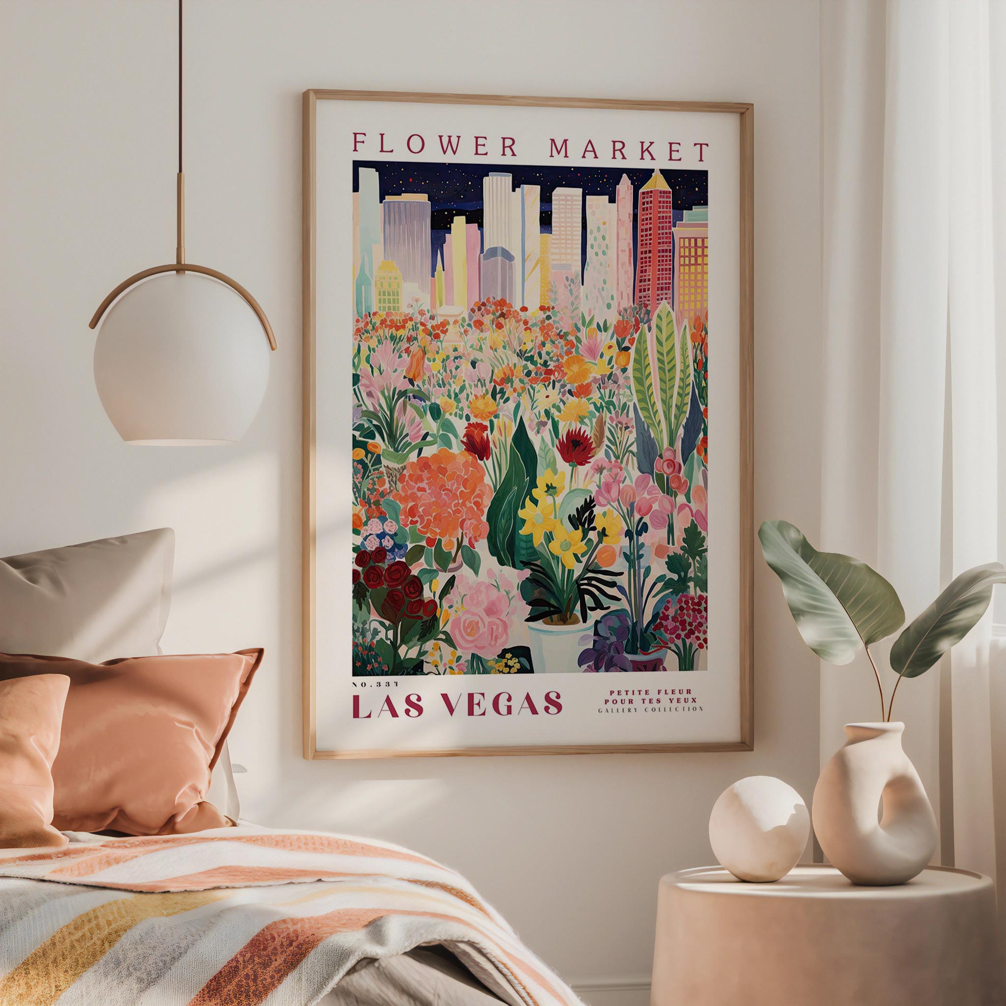 Las Vegas Flower Market Poster