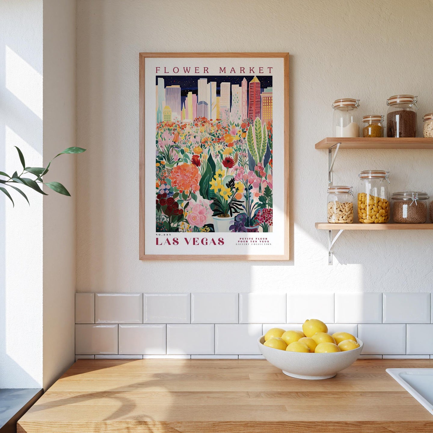 Las Vegas Flower Market Poster