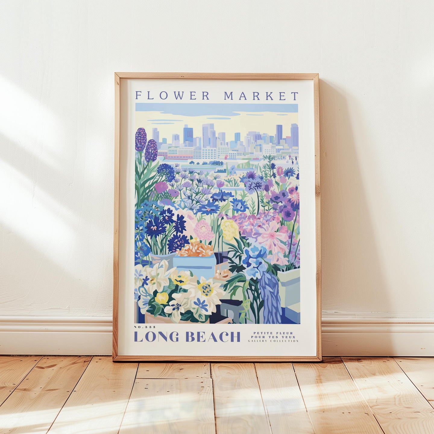 Long Beach Flower Market Poster