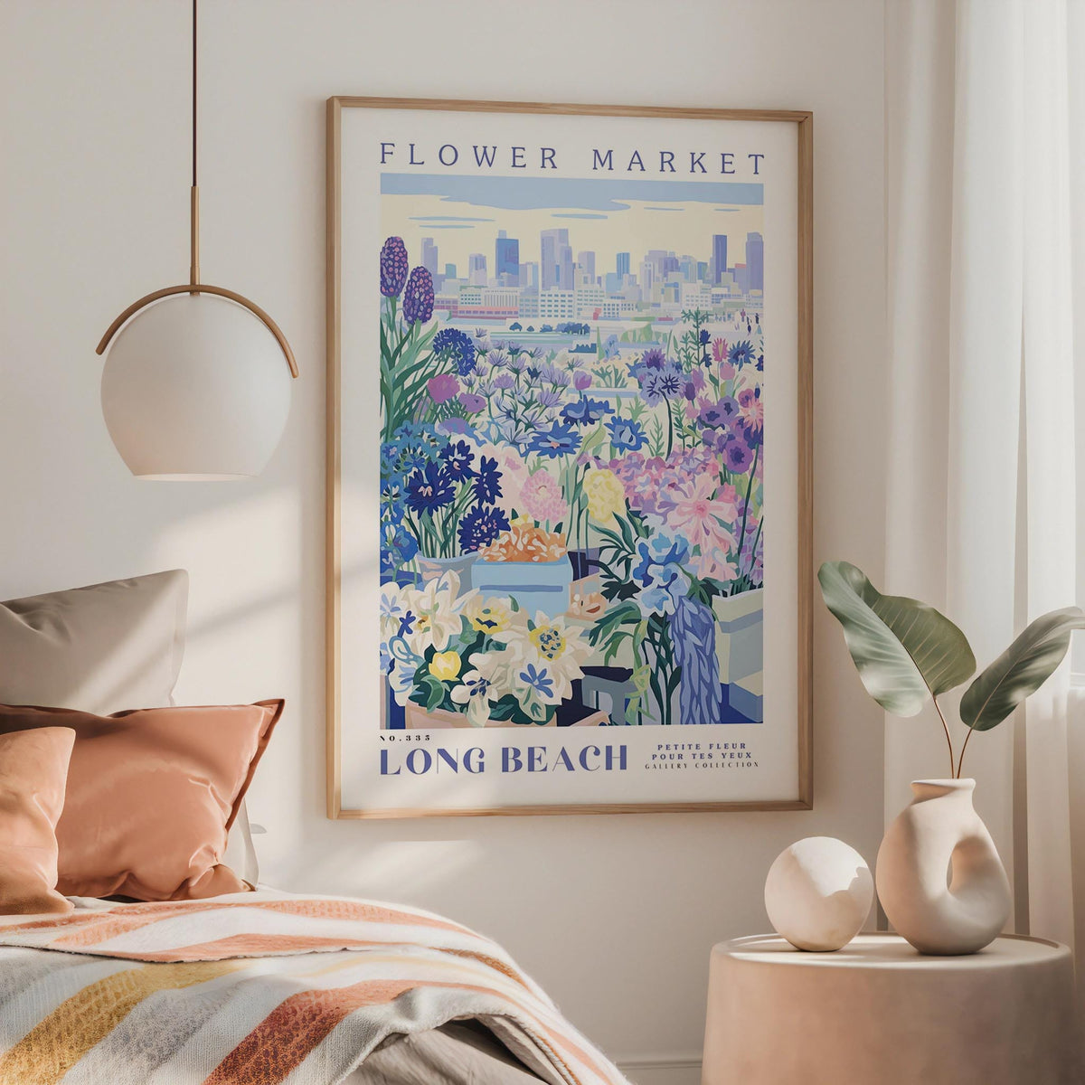 Long Beach Flower Poster