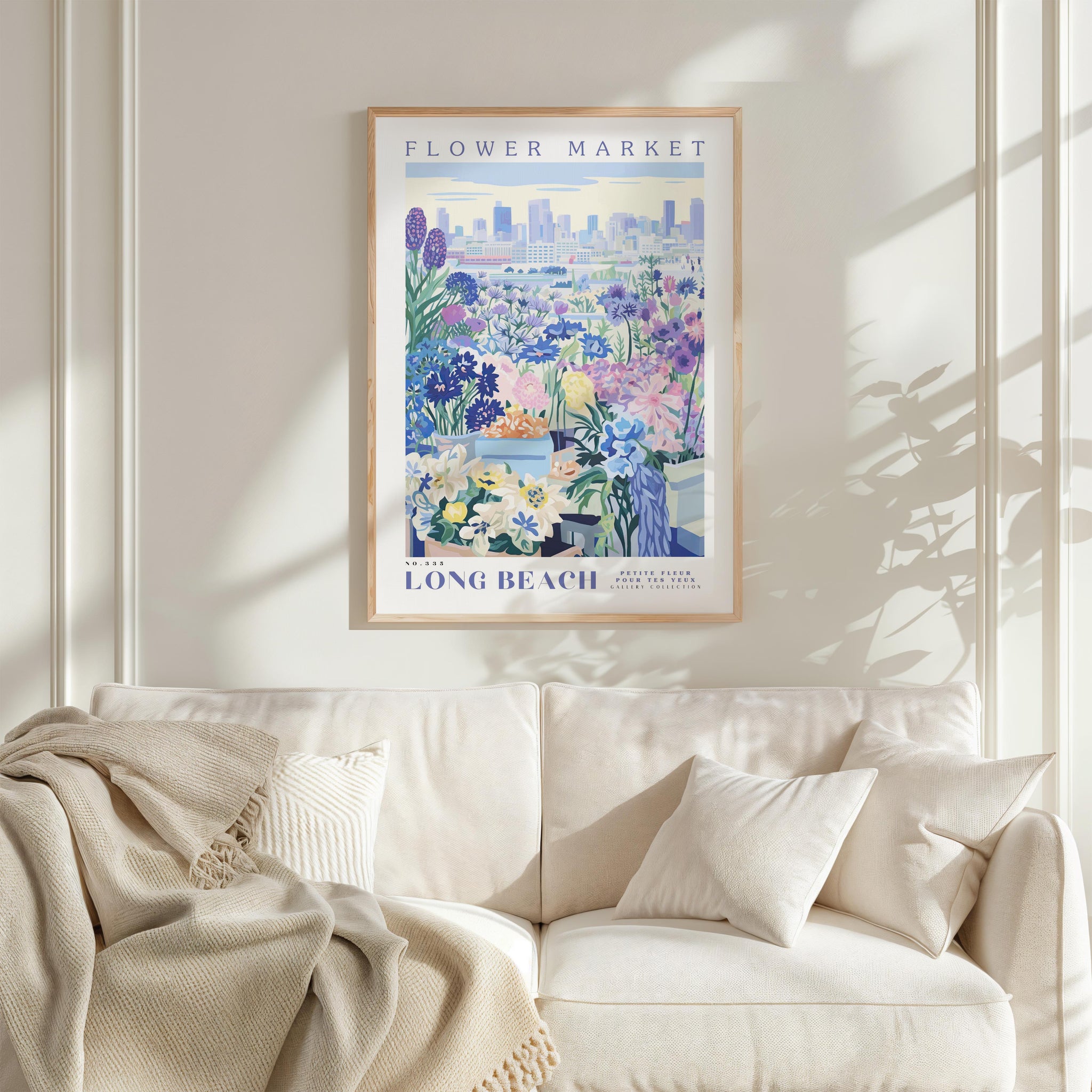 Long Beach Flower Market Poster