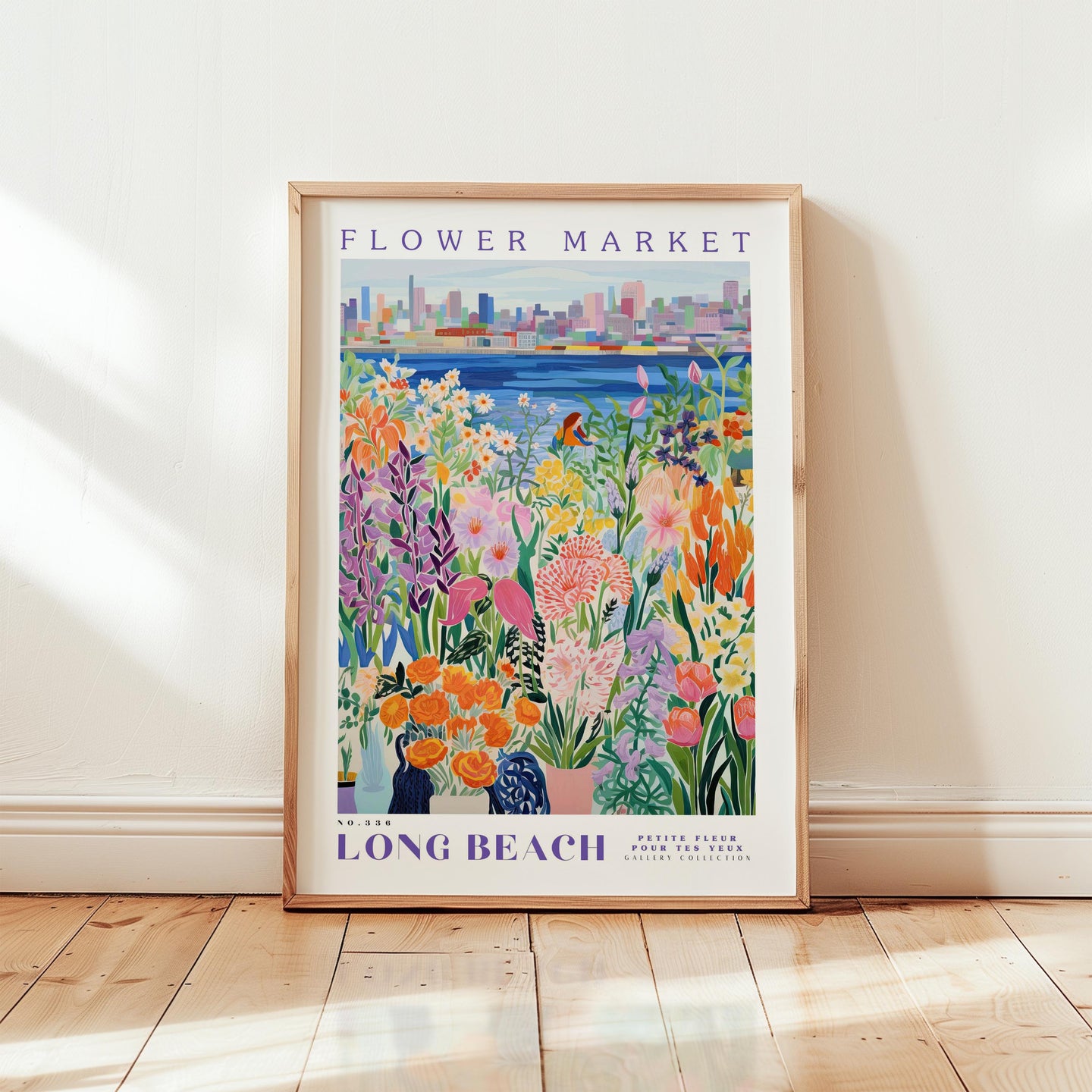 Long Beach Flower Market Poster