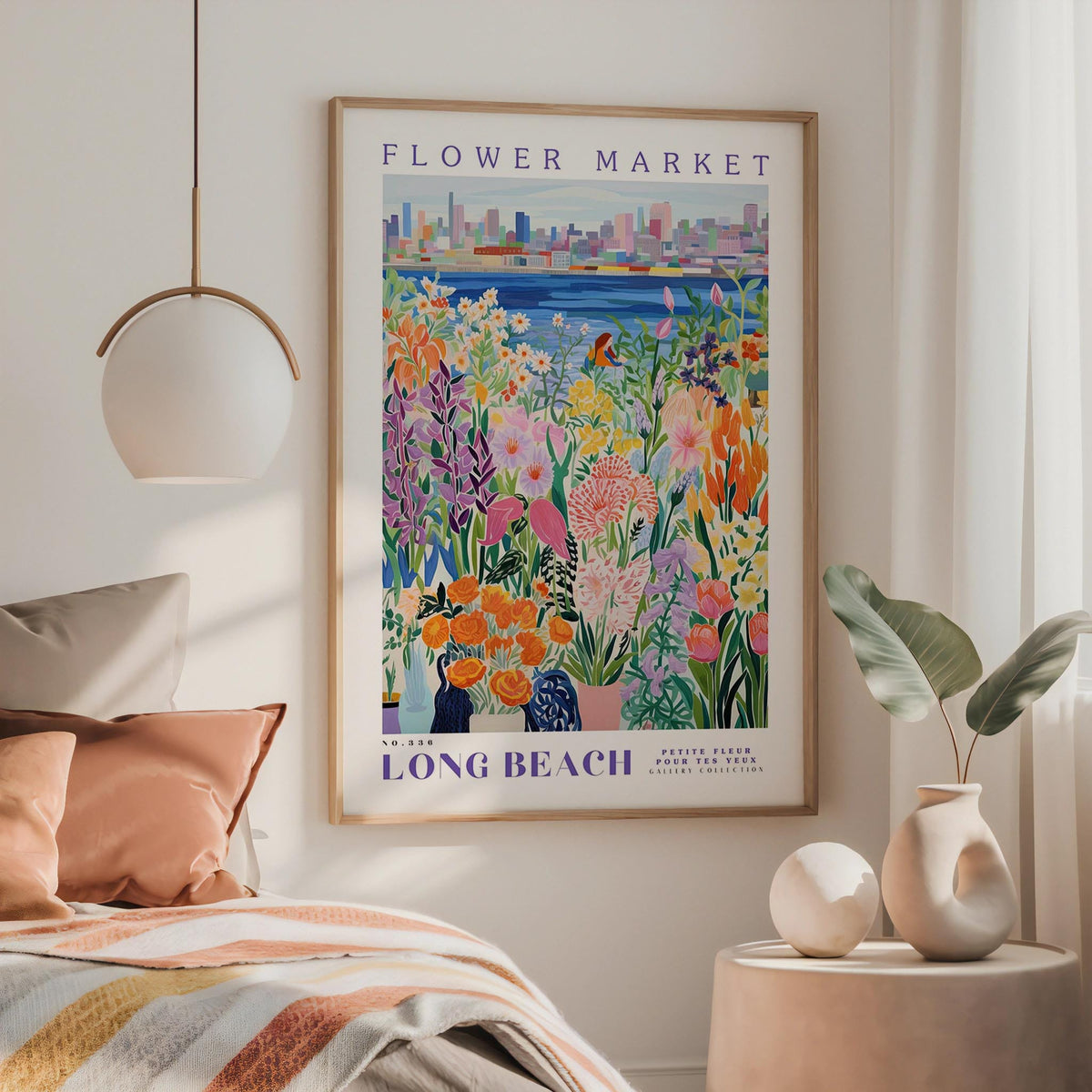 Long Beach Flower Poster