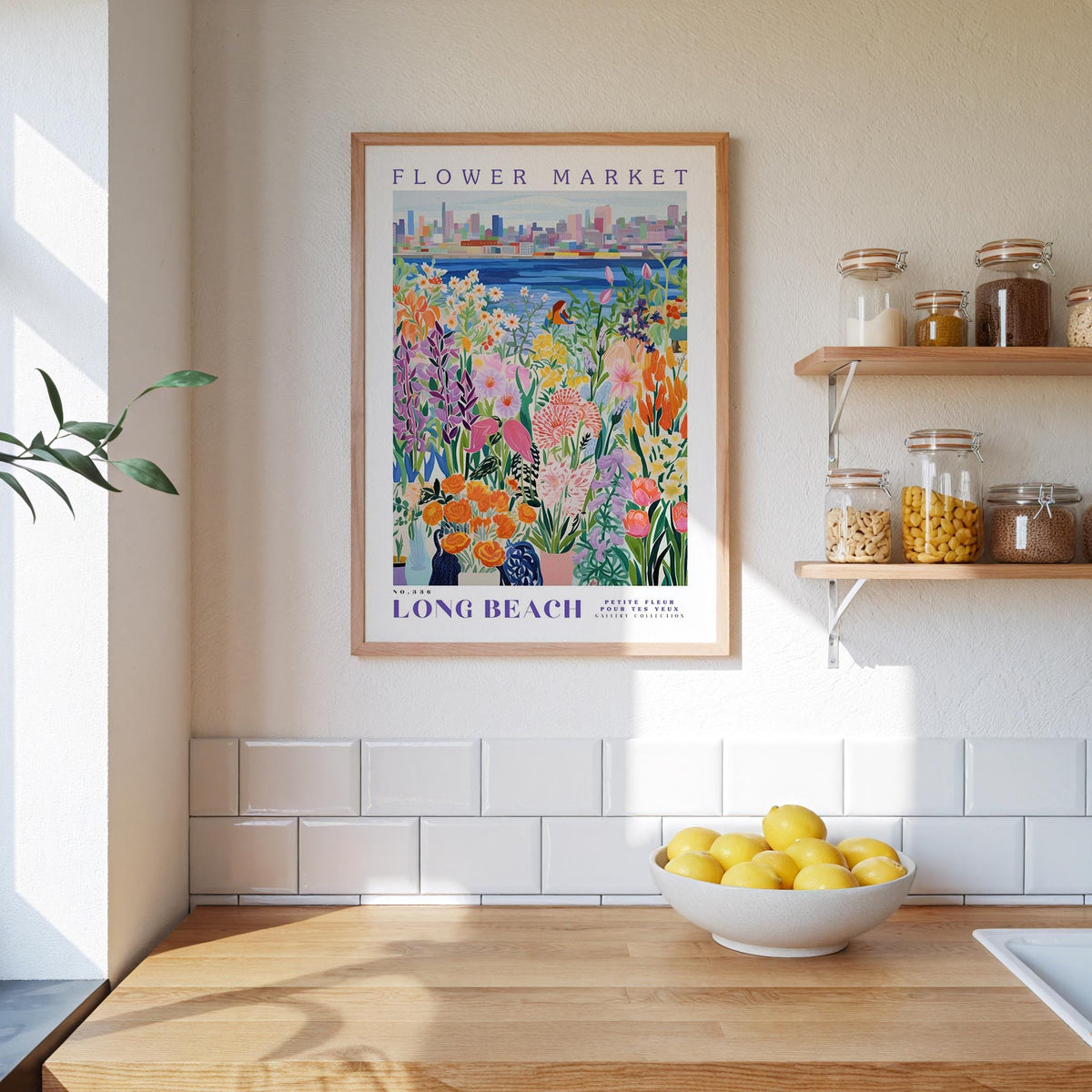 Long Beach Flower Poster