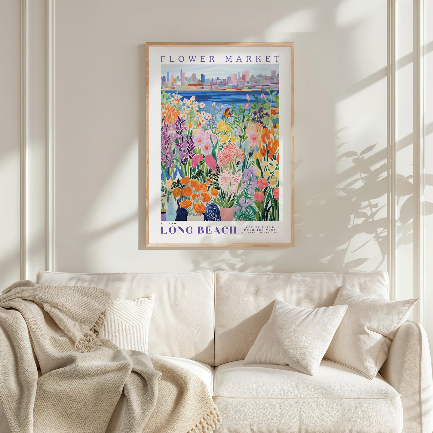 Long Beach Flower Market Poster