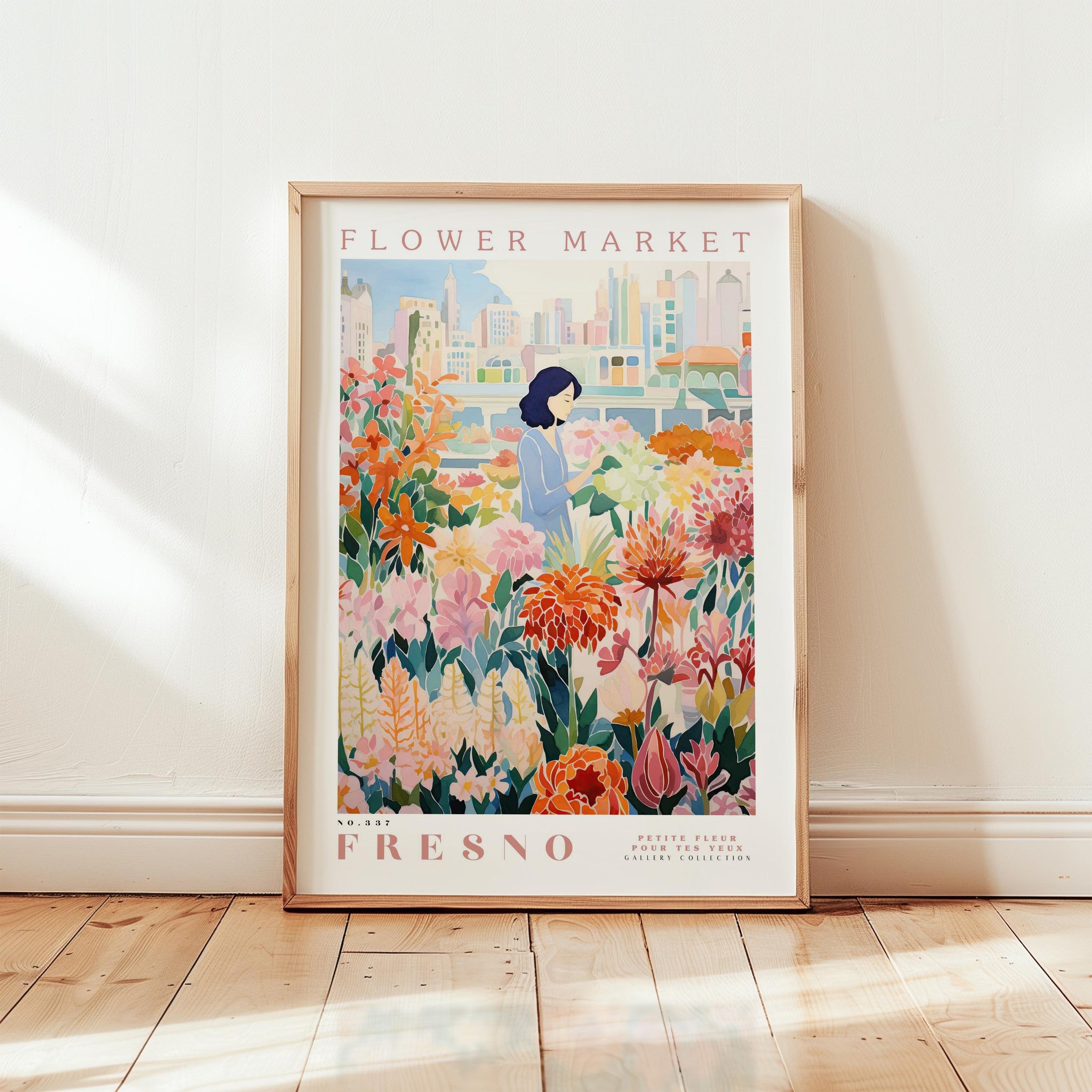 Fresno Flower Market Poster