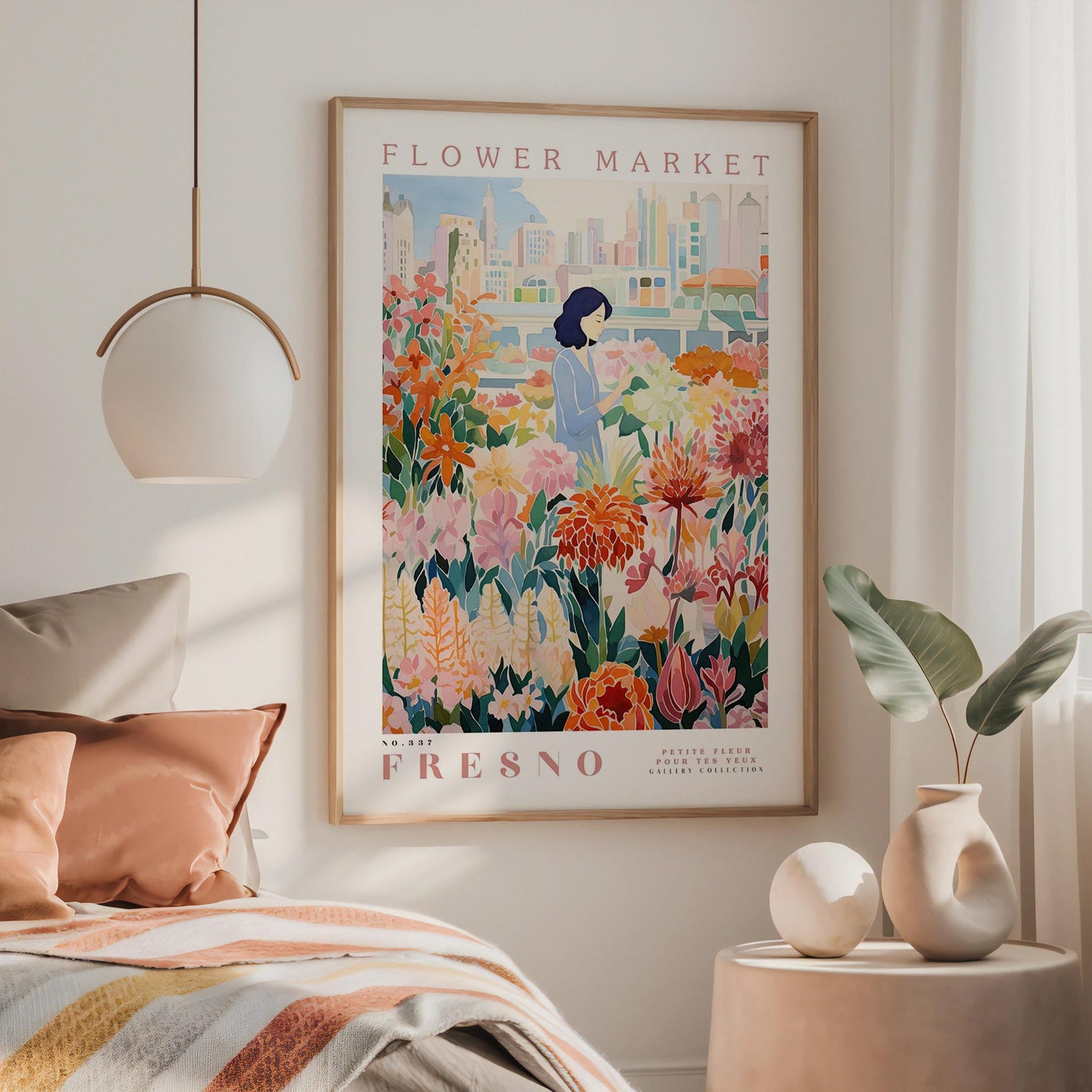 Fresno Flower Market Poster
