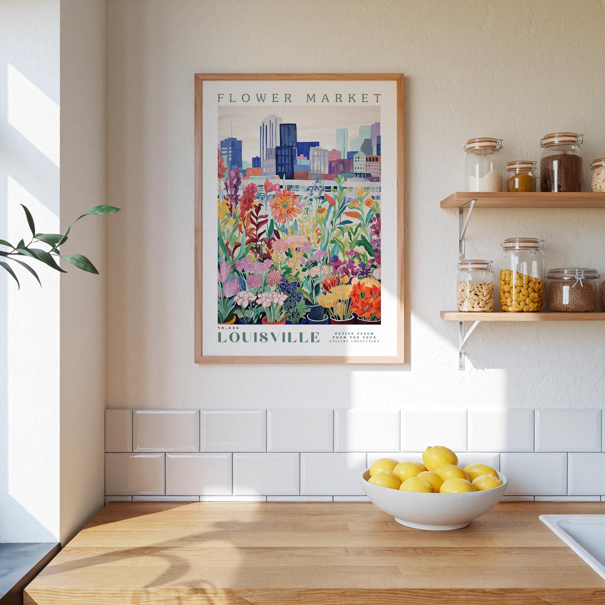 Louisville Flower Market Poster