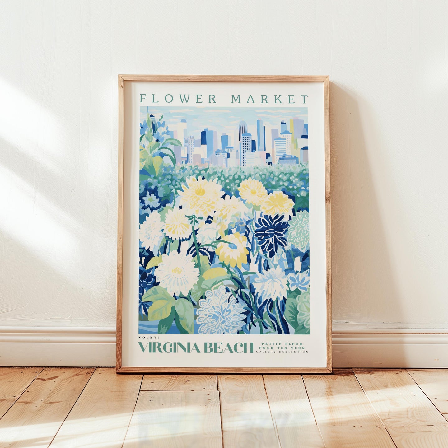 Virginia Beach Flower Market Poster