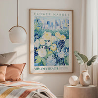 Virginia Beach Flower Market Poster