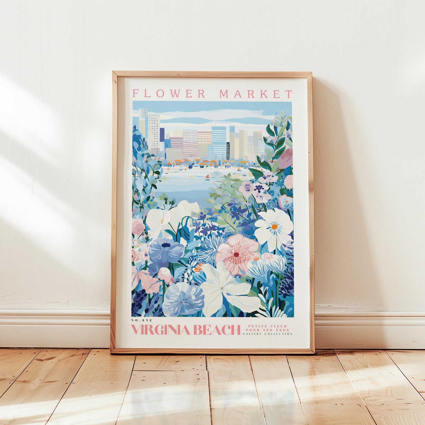 Virginia Beach Flower Market Poster