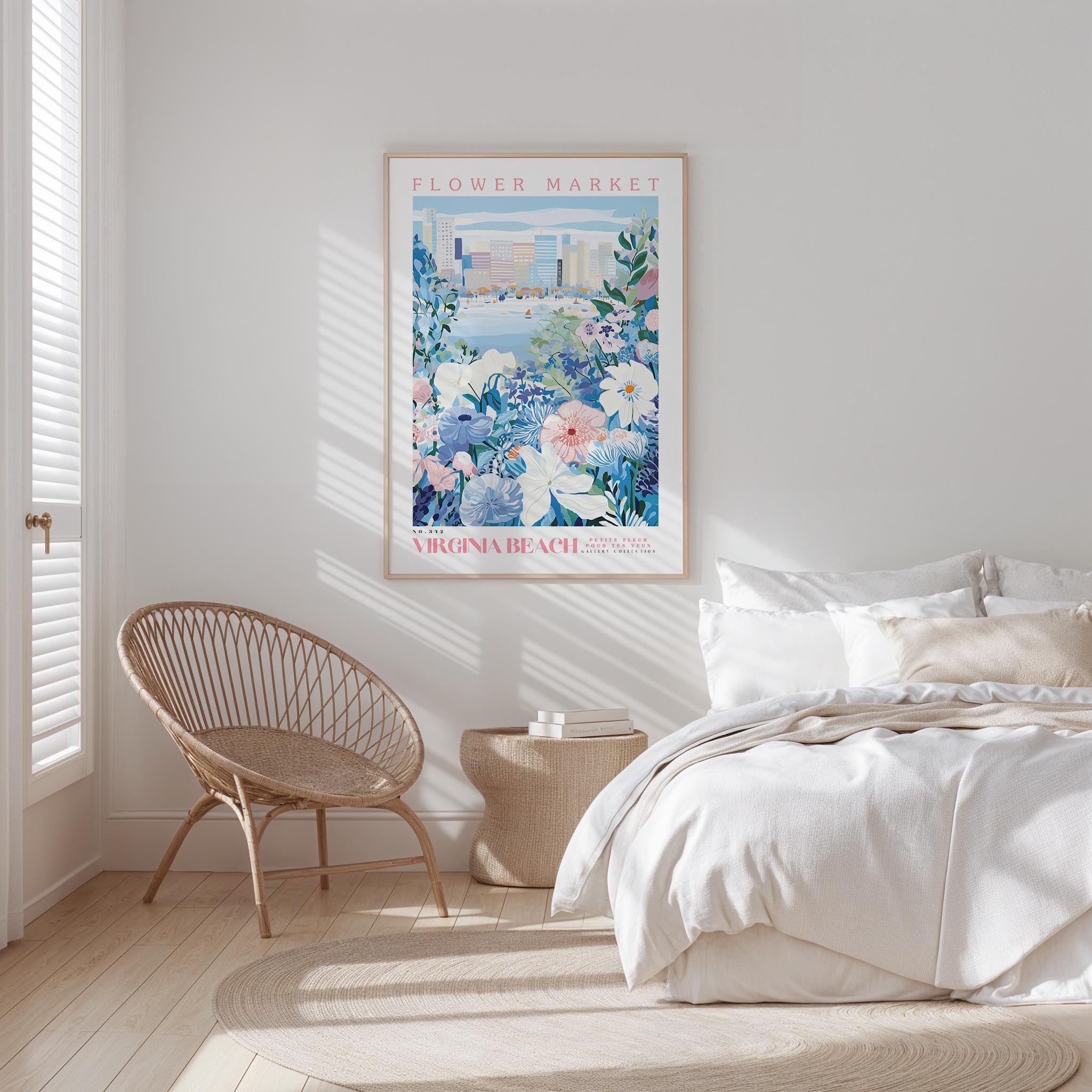 Virginia Beach Flower Market Poster